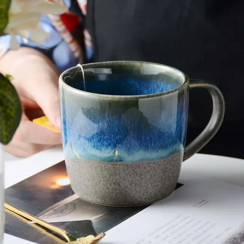 Coffee Tea Japan - Japanese Creative Ceramic Pottery Mug Kiln