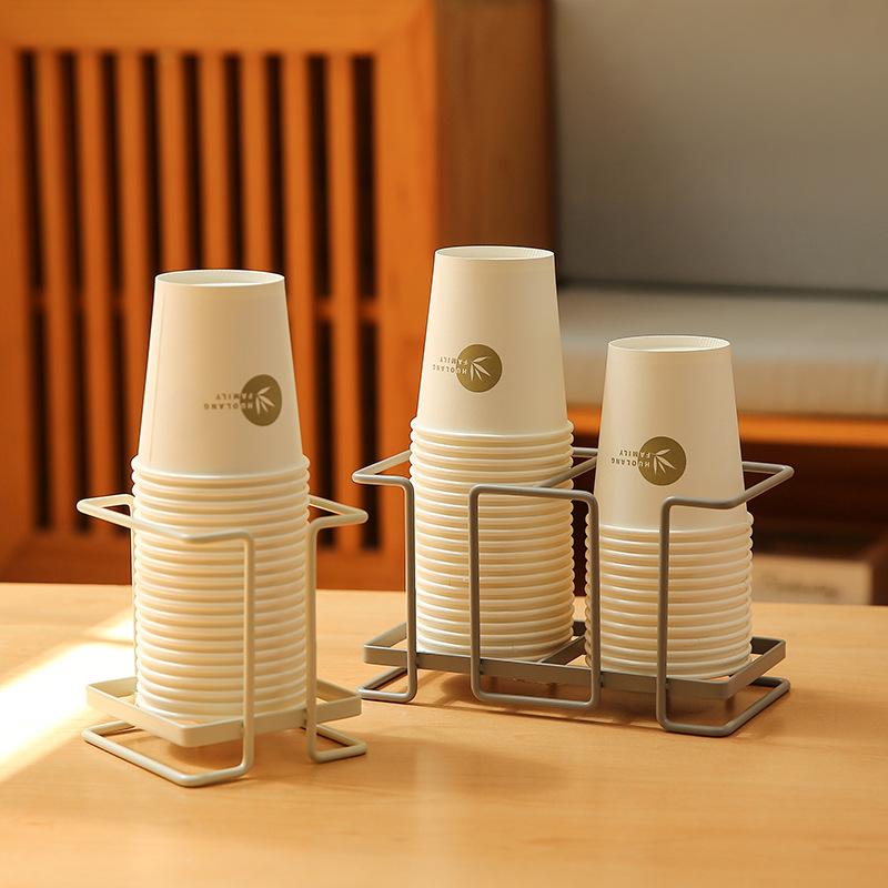 Coffee Tea Paper Cups - Multipurpose Paper Cup Holder Desktop Disposable