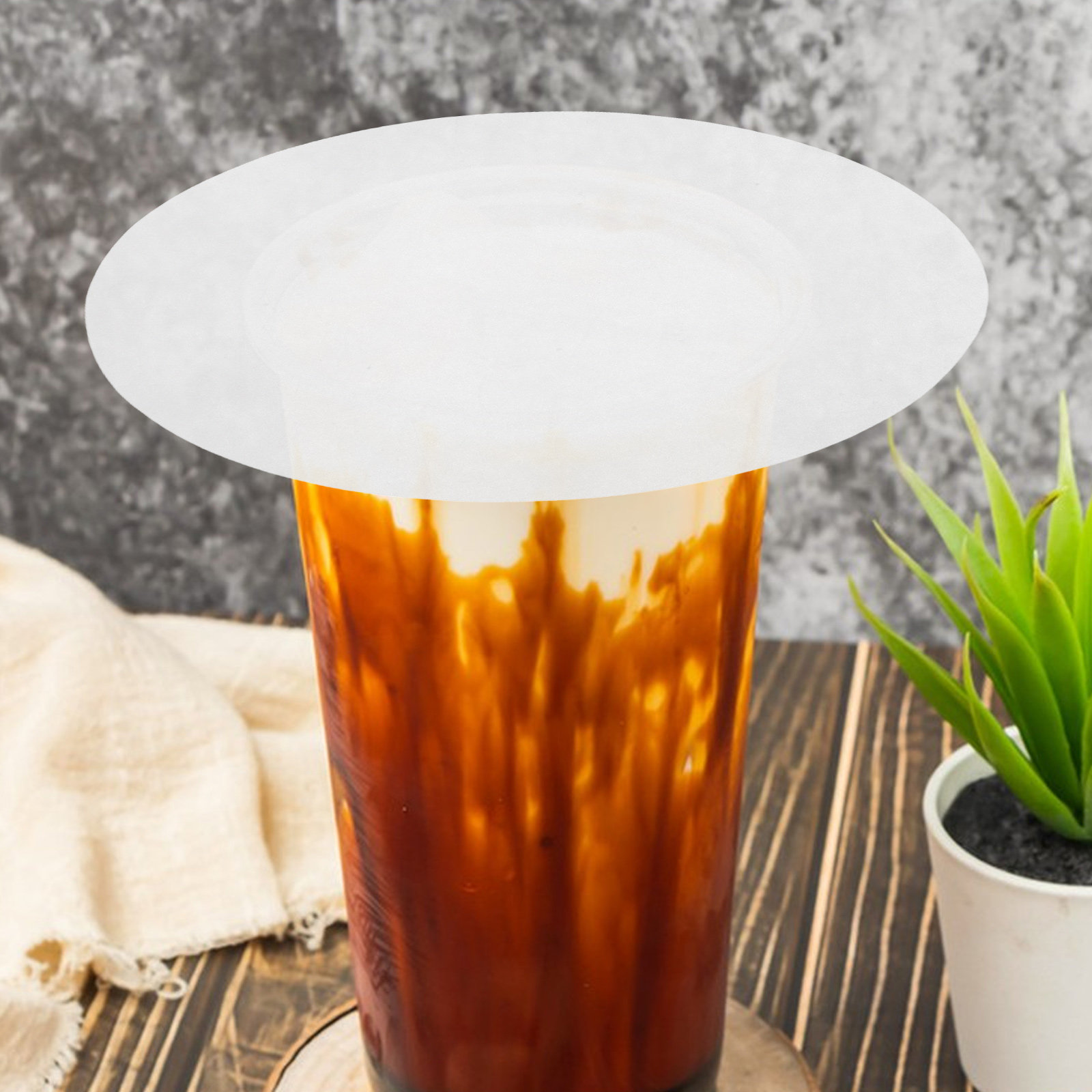Coffee Tea Paper Cups - 1000Pcs Leakproof Cup Covers 12 Inch