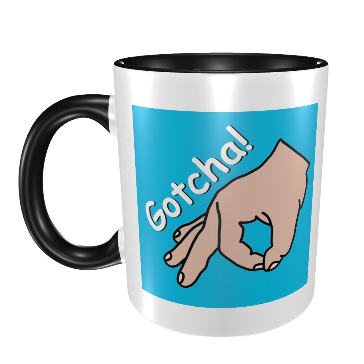 Coffee Tea Jokes - Circle Game Prank Funny Hand Symbol
