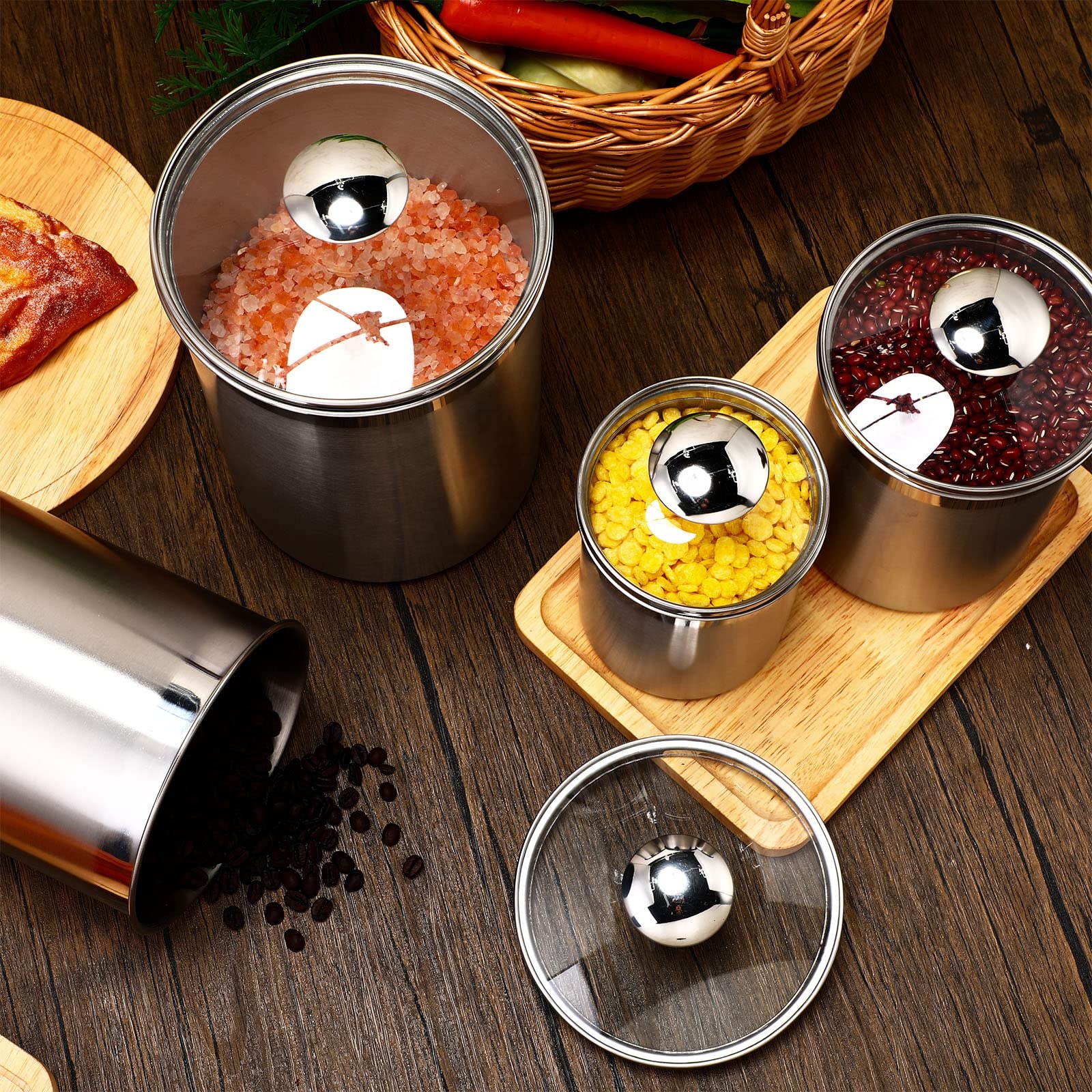 Coffee Tea Sugar Set - Food Storage Containers Tea Coffee Sugar
