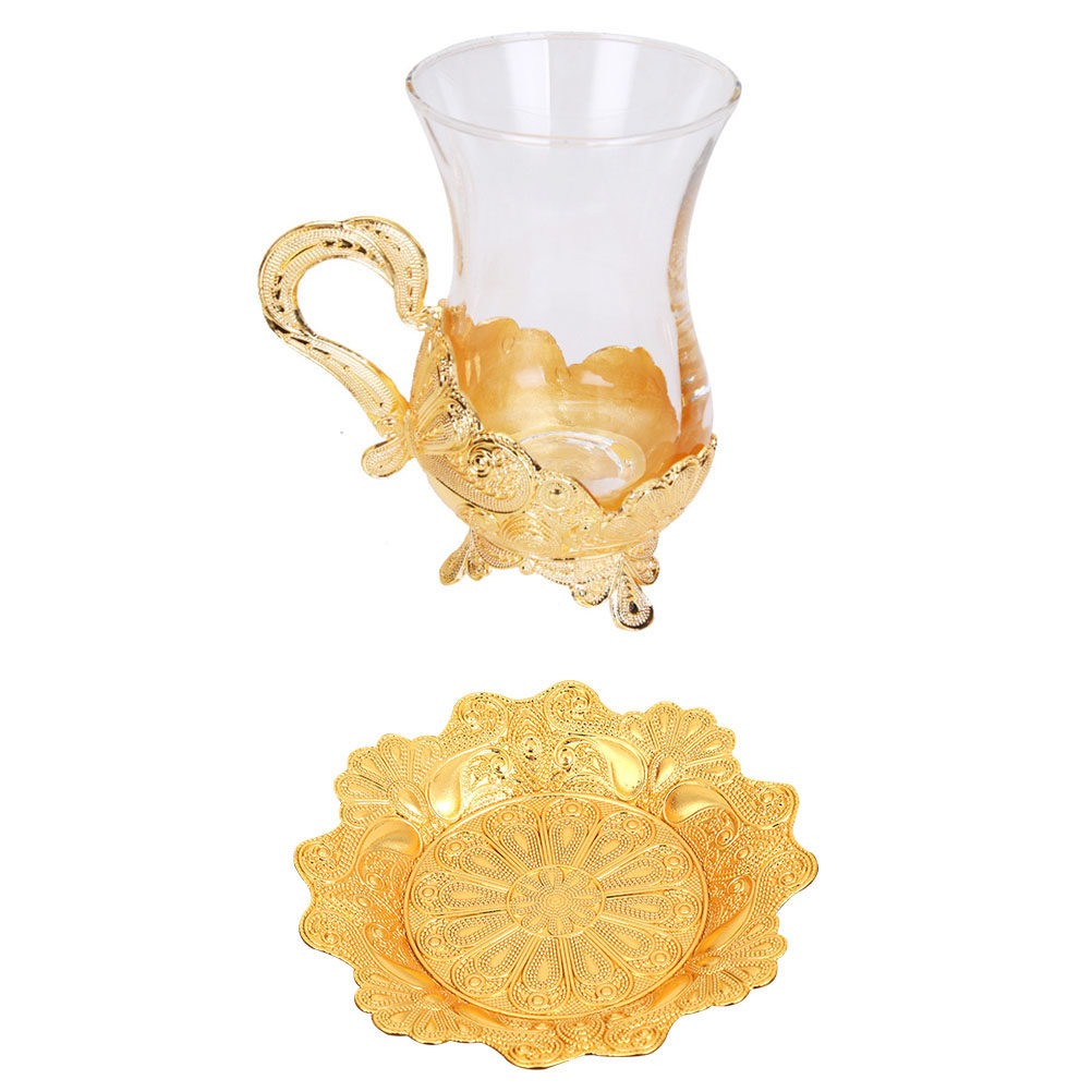 1Set Zinc Alloy Glass Coffee C - Coffee Tea Hot ulasan dan harga