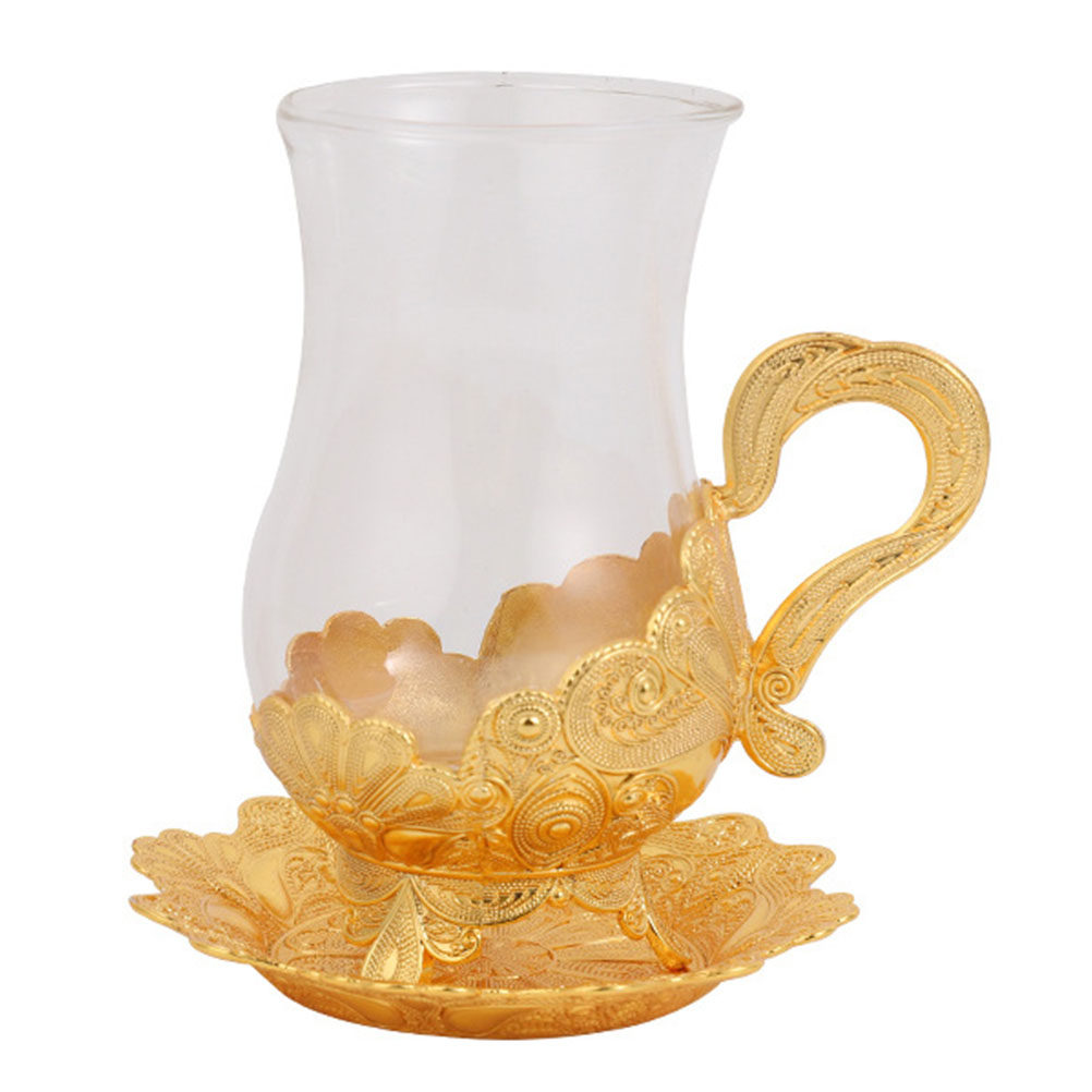 1Set Zinc Alloy Glass Coffee C - Coffee Tea Hot ulasan dan harga