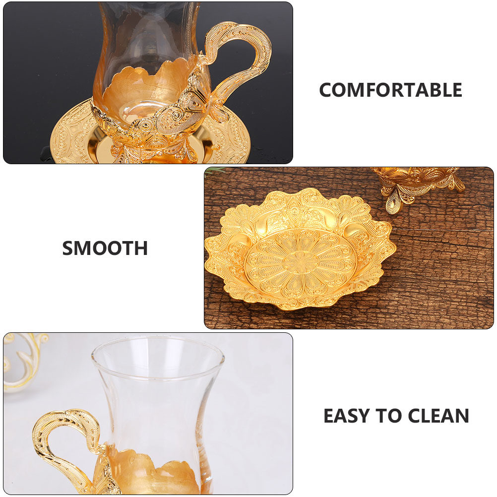 1Set Zinc Alloy Glass Coffee C - Coffee Tea Hot ulasan dan harga