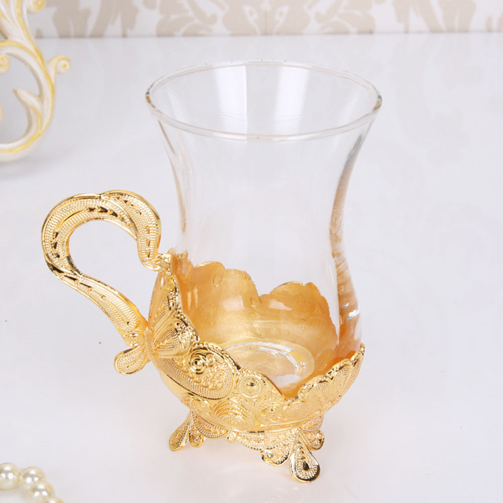 1Set Zinc Alloy Glass Coffee C - Coffee Tea Hot ulasan dan harga
