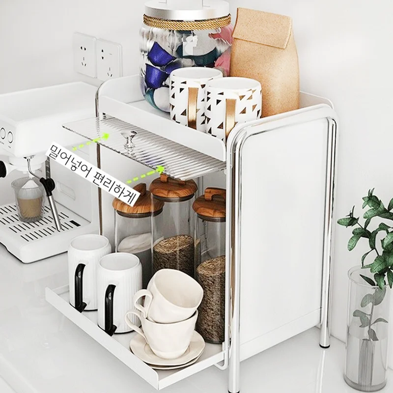 Desktop Organizer Storage Cabi - Coffee Tea Drawer Organizer ulasan dan harga