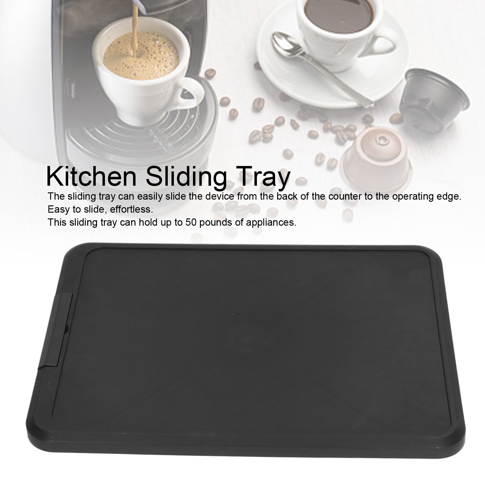 Kitchen Appliance Sliding Tray - Coffee&Tea House Opinie ulasan dan harga
