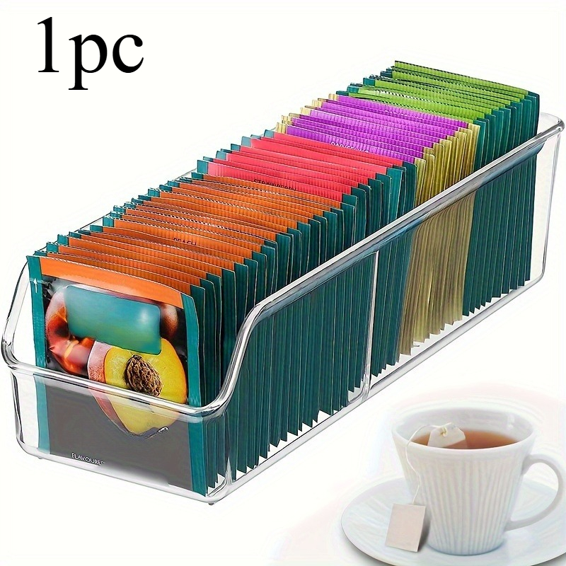 1pc Clear Tea Bag Organizer Bo - Coffee Tea Sugar Set ulasan dan harga