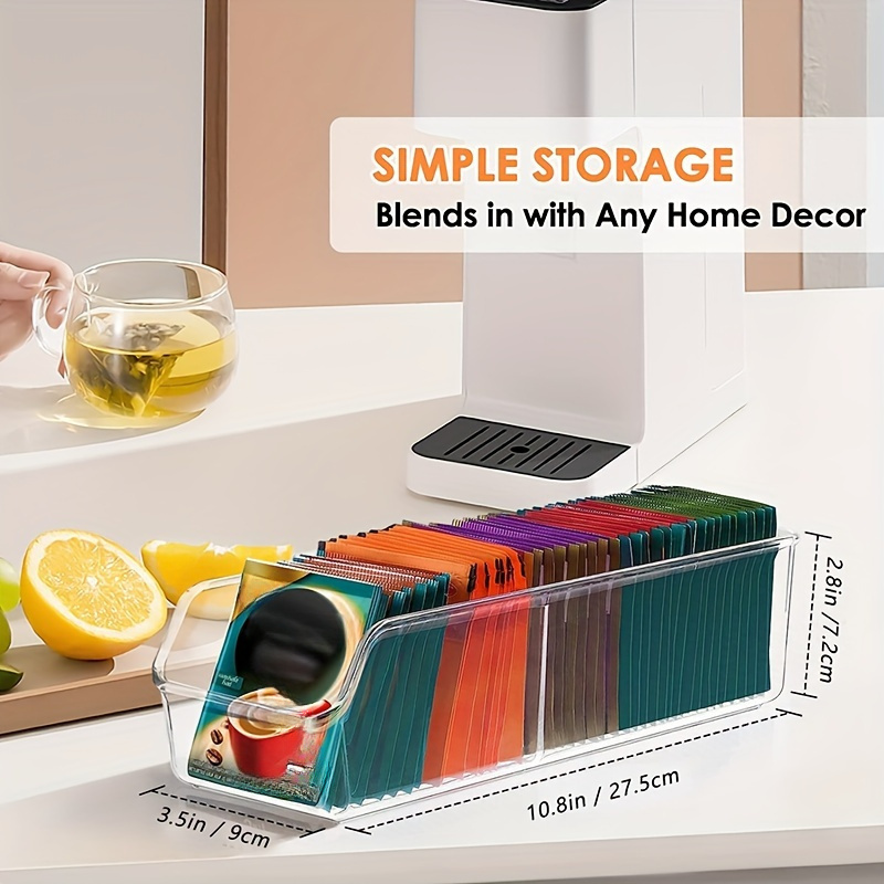 1pc Clear Tea Bag Organizer Bo - Coffee Tea Sugar Set ulasan dan harga