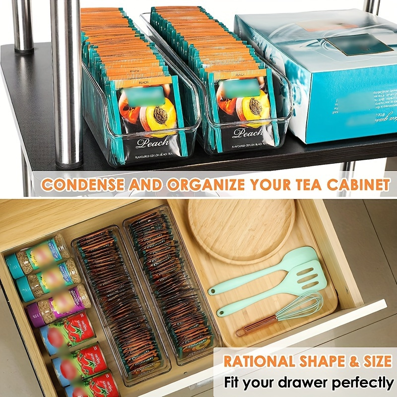 1pc Clear Tea Bag Organizer Bo - Coffee Tea Sugar Set ulasan dan harga