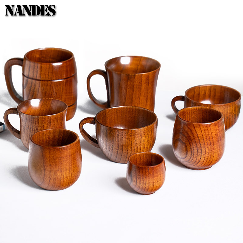 Retro Natural Wooden Big Belly - Coffee Tea Japan ulasan dan harga