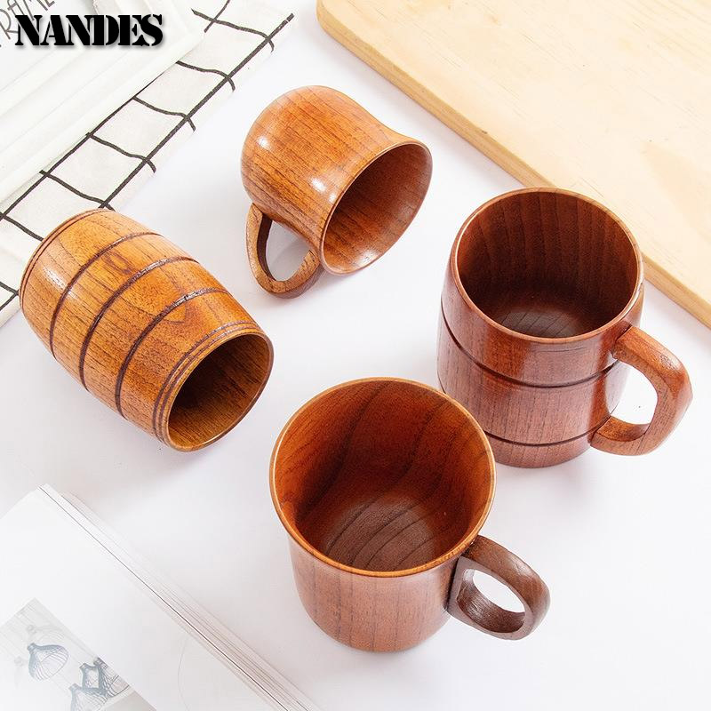 Retro Natural Wooden Big Belly - Coffee Tea Japan ulasan dan harga