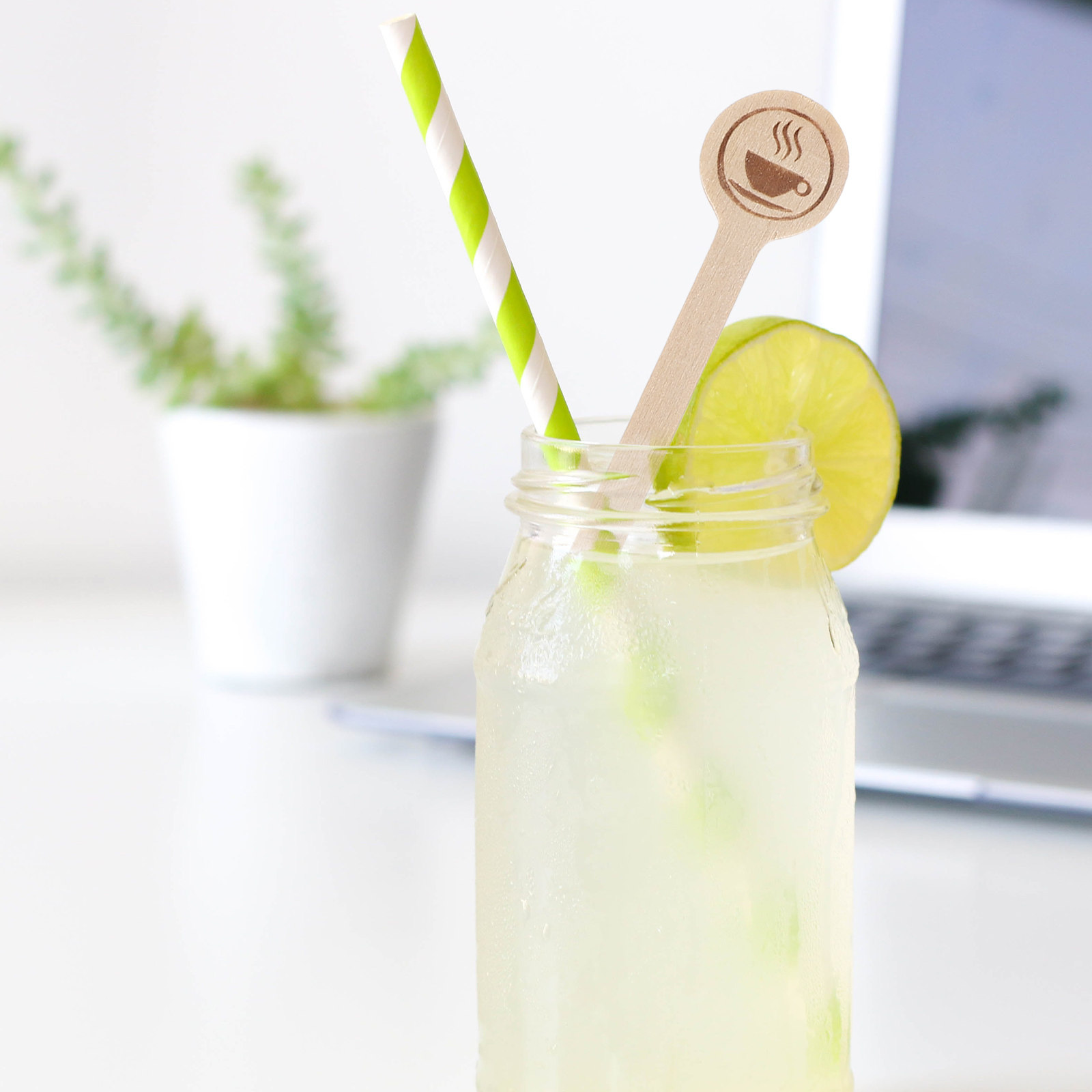 100Pcs Wooden Beverage Stirrer - Coffee Tea Hot ulasan dan harga