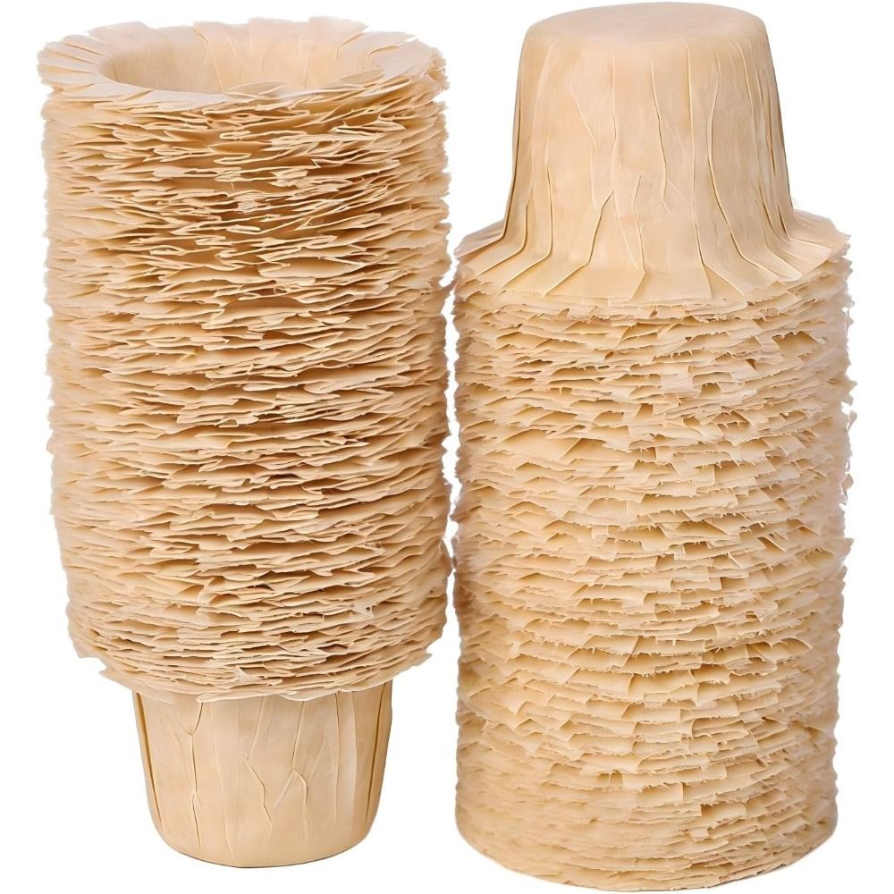 50/100 Pcs Natural Disposable  - Coffee Tea Paper Cups ulasan dan harga