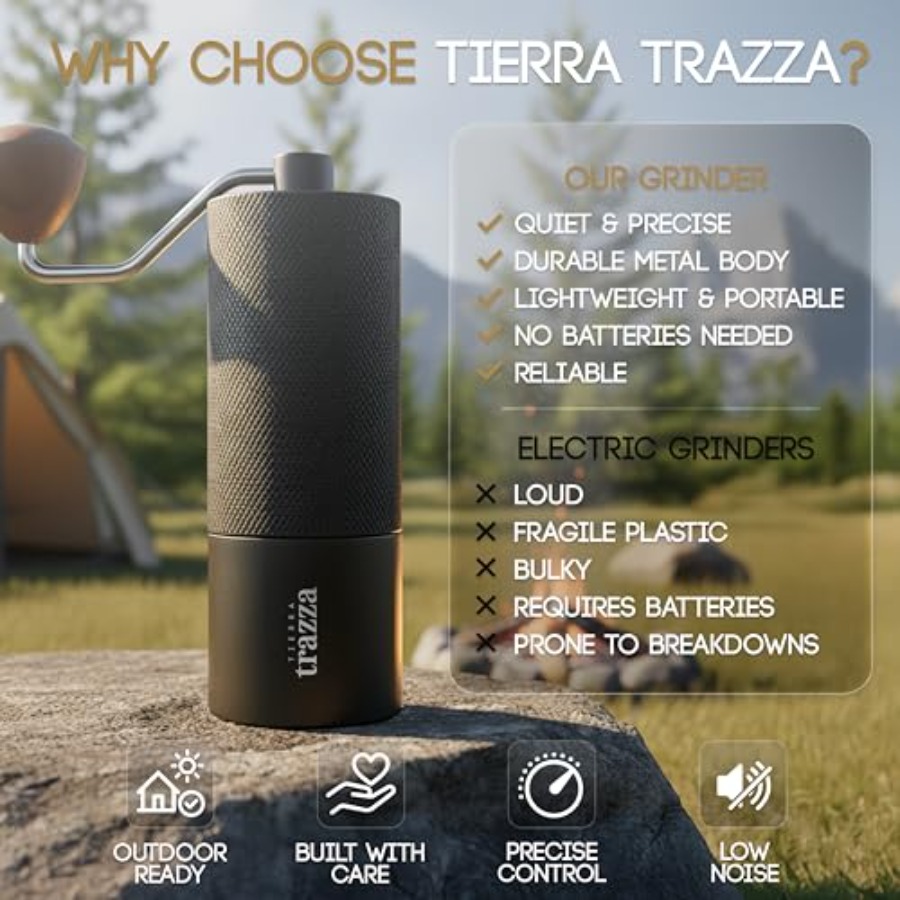 Manual Coffee Grinder, Conical - Coffee&Tea House Opinie ulasan dan harga