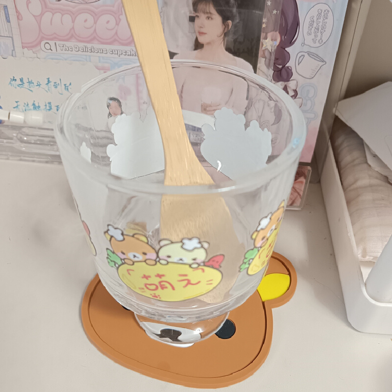 Rilakkuma Silicone Cup Coaster - Coffee Tea Japan ulasan dan harga