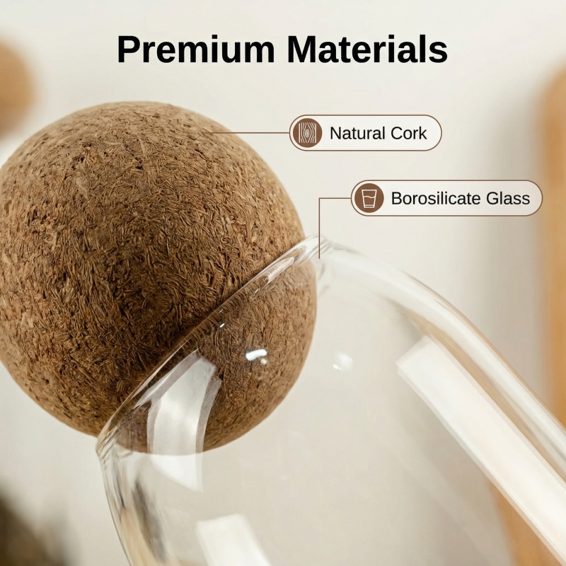 Four size Sealed Jar Glass Cor - Coffee Tea Drawer Organizer ulasan dan harga