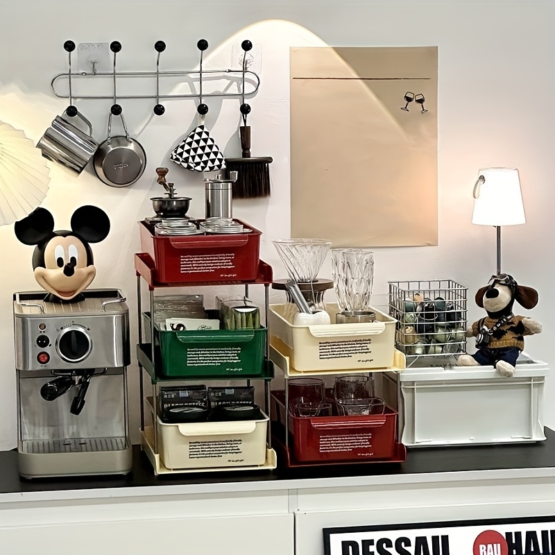 2/3Layer Tea Bag Storage Box O - Coffee Tea Drawer Organizer ulasan dan harga