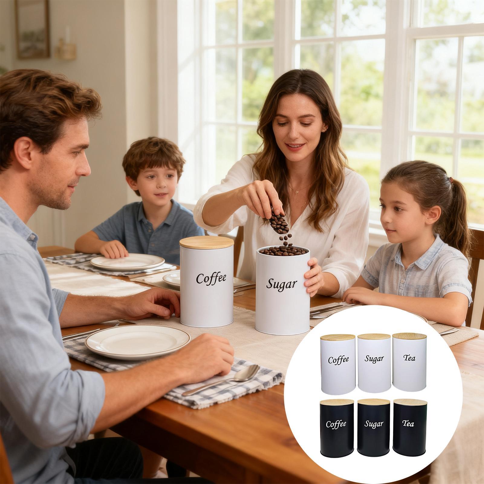 Sugar Container 3 Pieces 1200m - Coffee Tea Creamer ulasan dan harga
