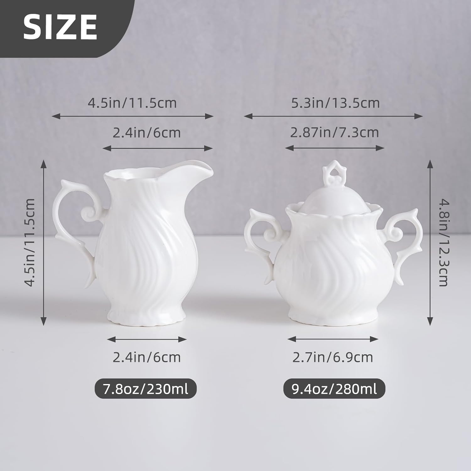 Ceramic Sugar and Creamer Set  - Coffee Tea Creamer ulasan dan harga