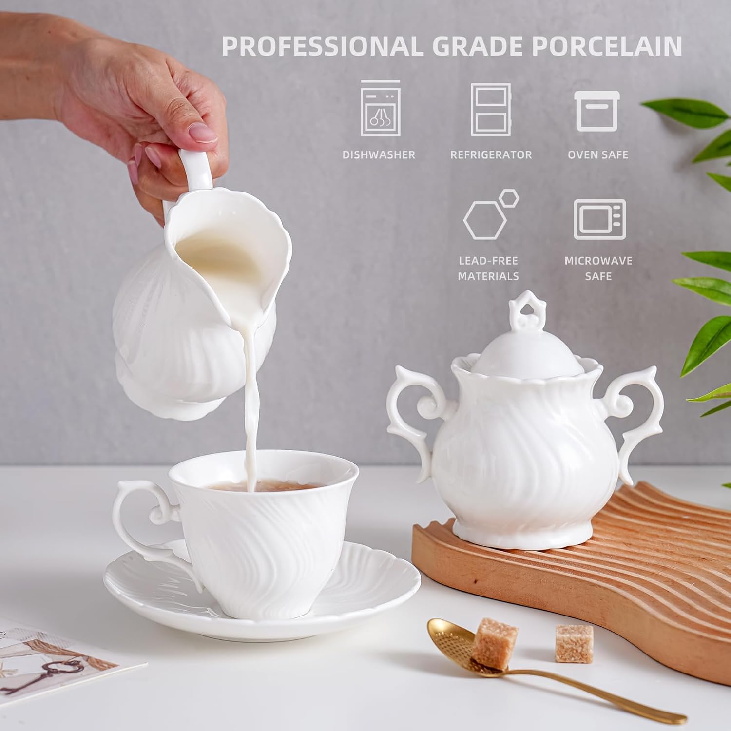 Ceramic Sugar and Creamer Set  - Coffee Tea Creamer ulasan dan harga