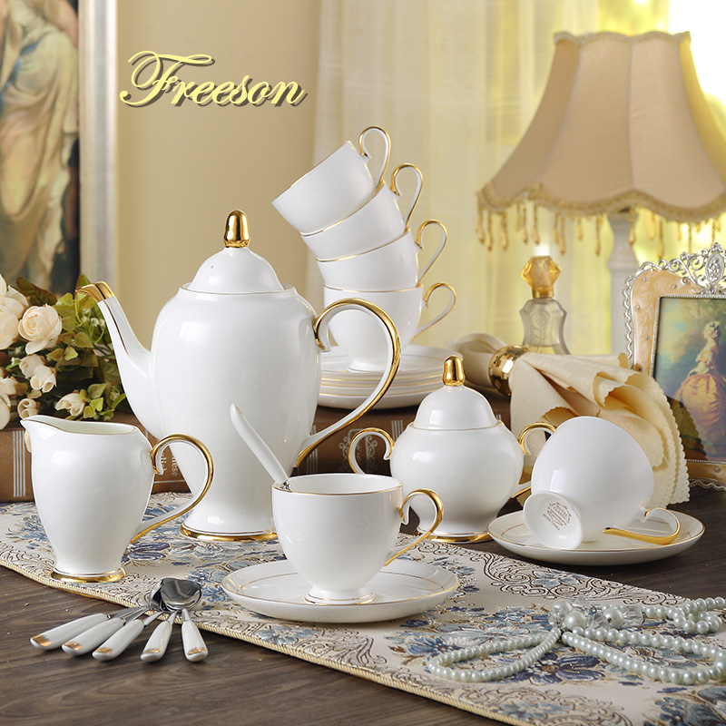 Grace Bone China Coffee Set Wh - Coffee Tea Sugar Set ulasan dan harga