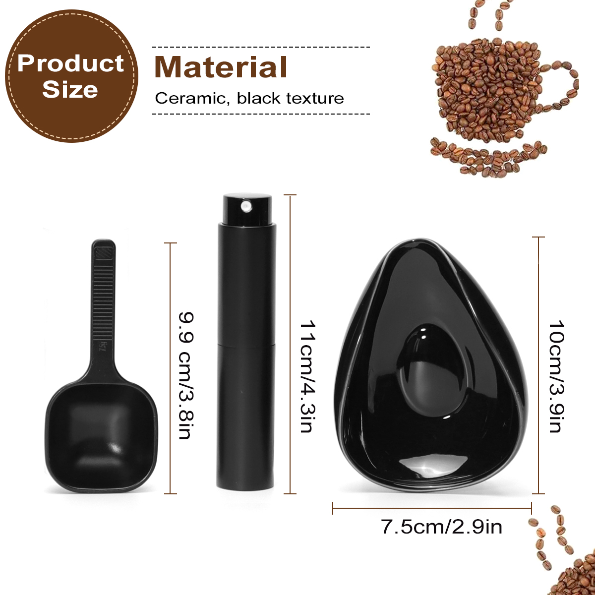 Leeseph Coffee Bean Dosing Cup - Coffee Tea Sugar Set ulasan dan harga