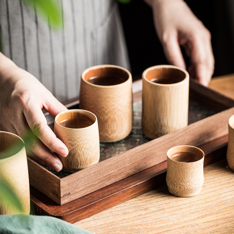 Bamboo Cup Home Japan Style Na - Coffee Tea Japan ulasan dan harga