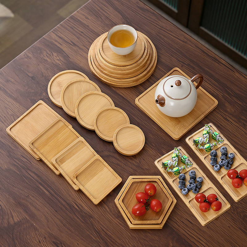 Tableware Solid Wood Food Tray - Coffee Tea Japan ulasan dan harga