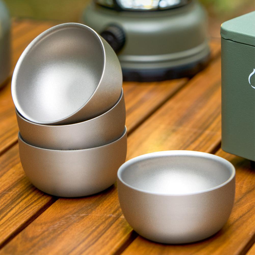 D2 Pure Titanium Double-layer  - Coffee Tea Sugar Set ulasan dan harga