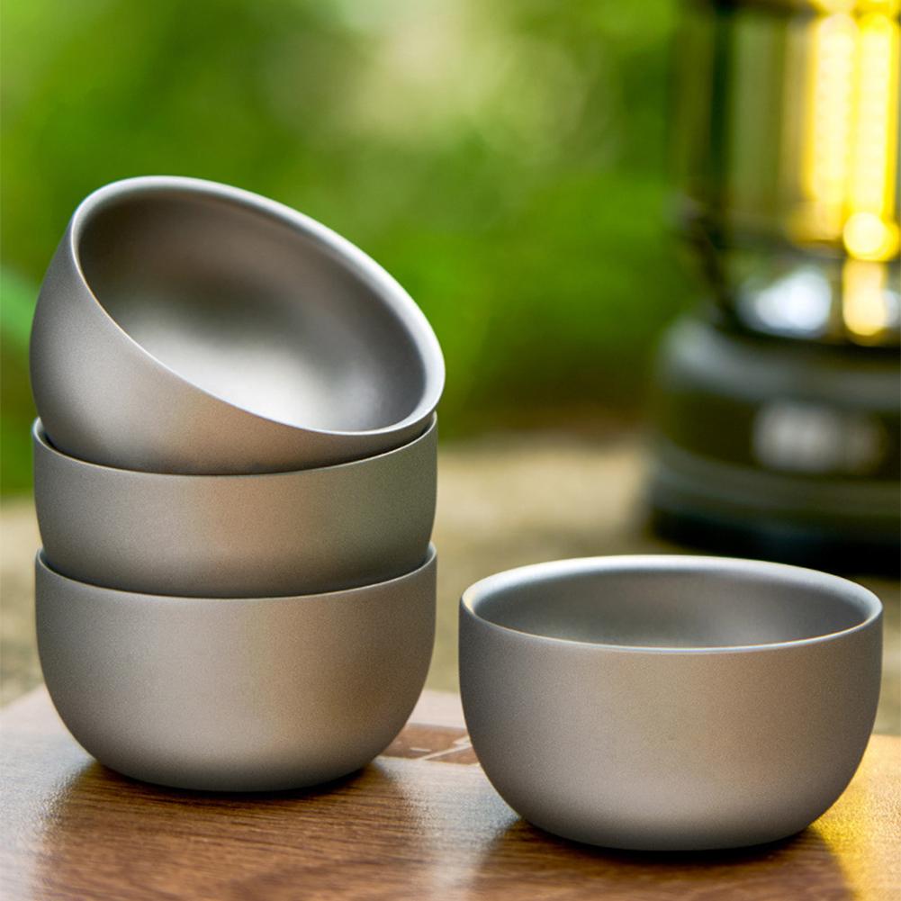 D2 Pure Titanium Double-layer  - Coffee Tea Sugar Set ulasan dan harga