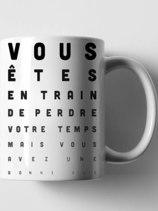 French Language Joke Ceramic M - Coffee Tea Jokes ulasan dan harga
