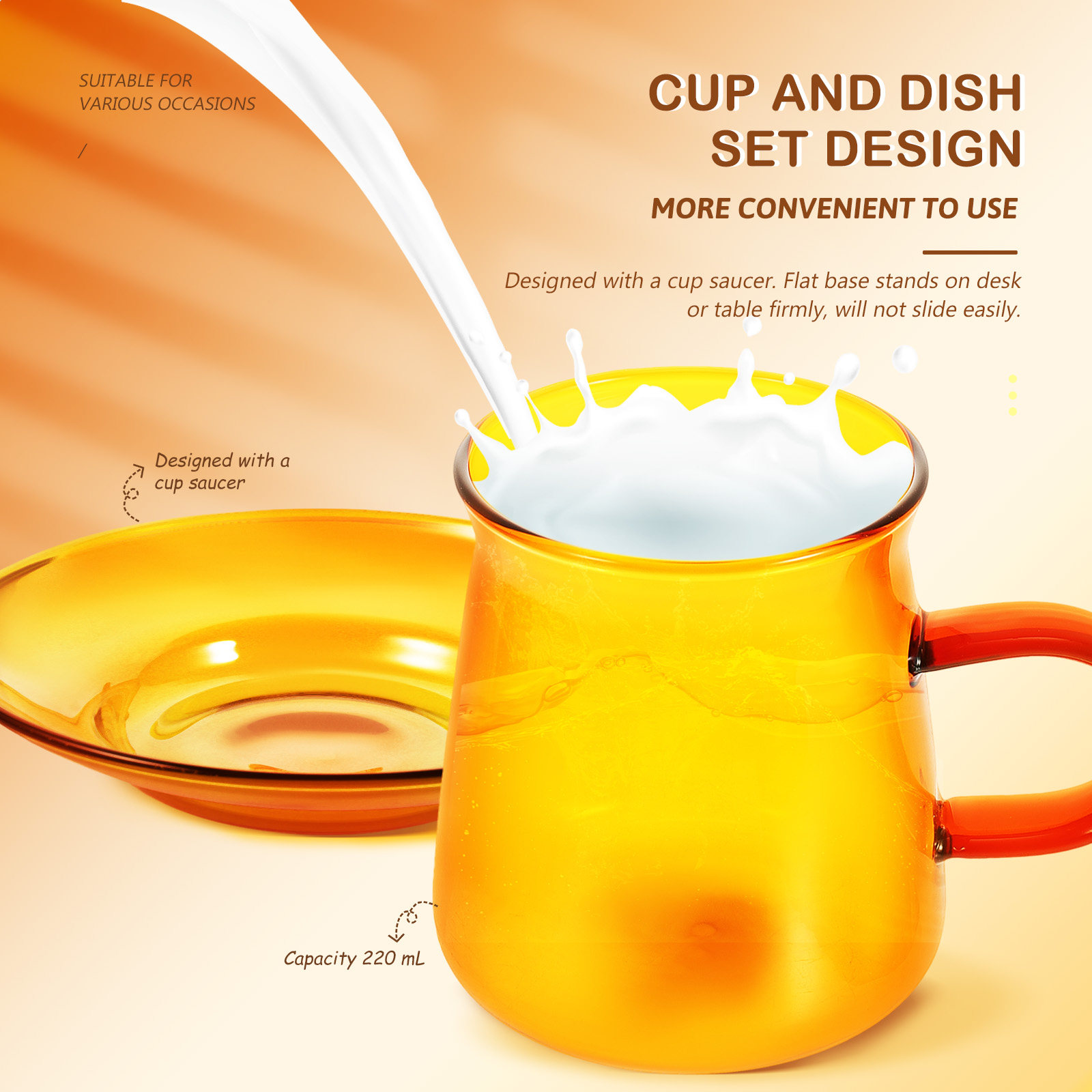 1Set Simple Vintage Glass Coff - Coffee Tea Drinks ulasan dan harga