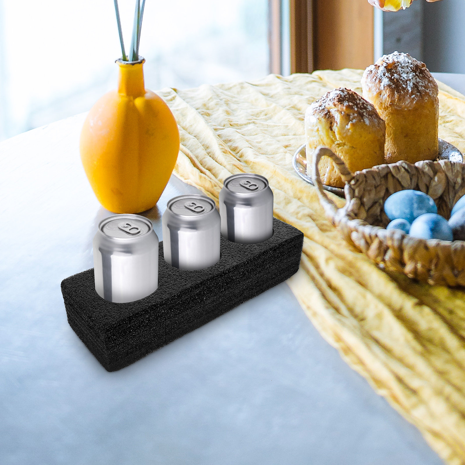 3-Hole Portable Milk Tea Cup H - Coffee Tea Drinks ulasan dan harga