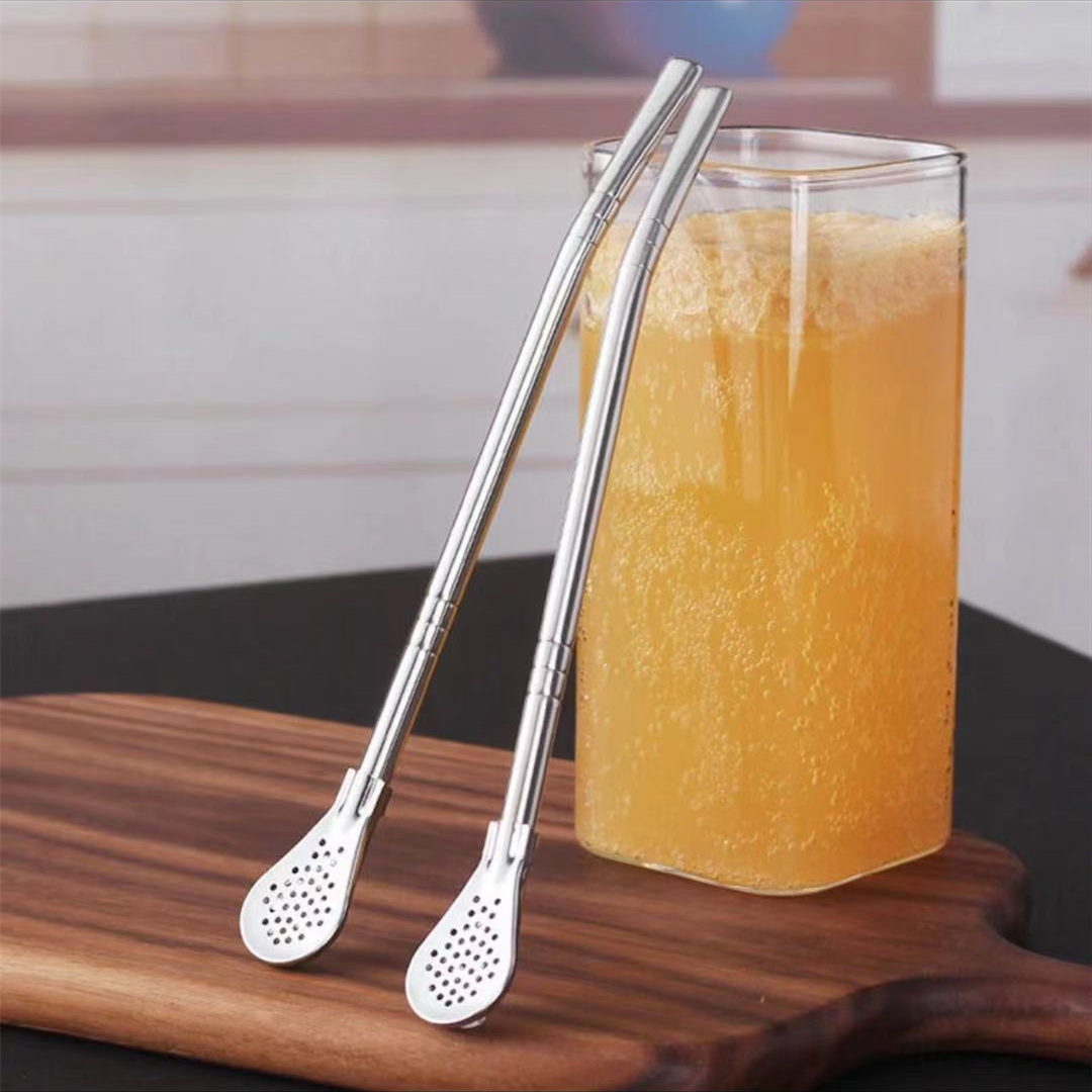 Stainl Steel Extended Spoon Co - Coffee Tea Drinks ulasan dan harga