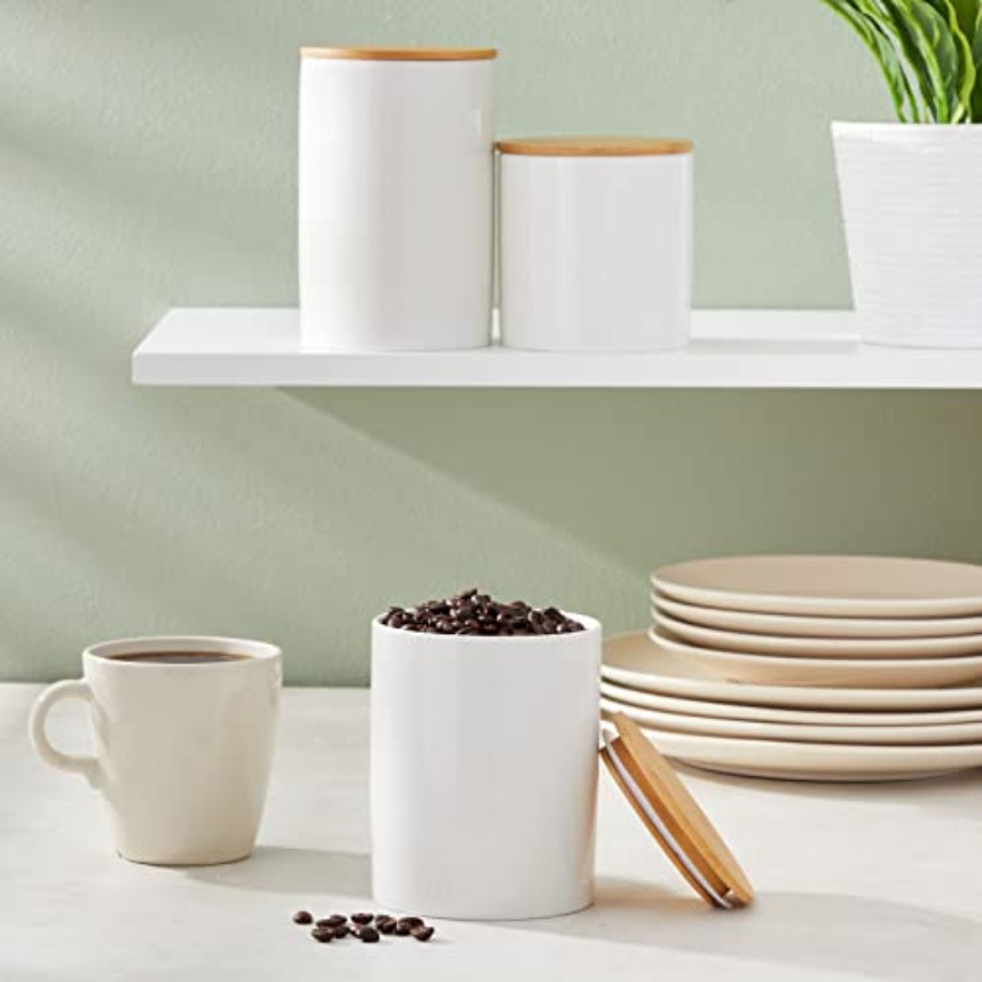 Ceramic Canisters - Coffee Can - Coffee Tea Sugar Set ulasan dan harga