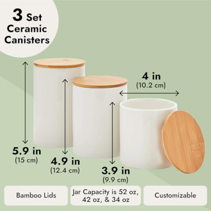 Ceramic Canisters - Coffee Can - Coffee Tea Sugar Set ulasan dan harga
