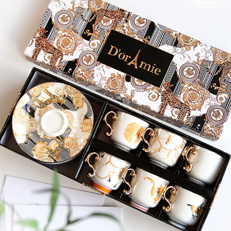 Vintage Luxury Bone China Coff - Coffee Tea Drawer Organizer ulasan dan harga