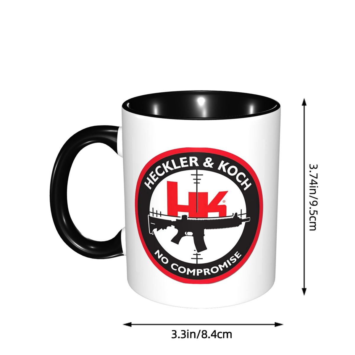 Heckler Koch Hk Logo Mug Funny - Coffee Tea Hk ulasan dan harga
